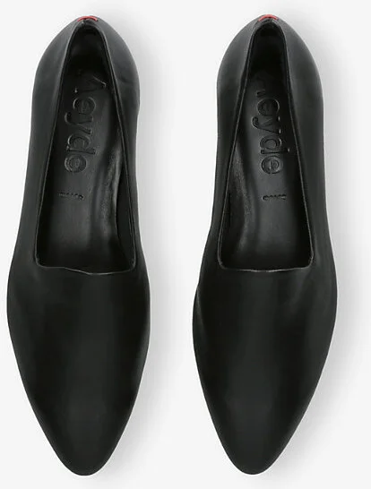 Womens Black Vanna Leather Loafers Eur 39 / 6 Uk Women - Image 2