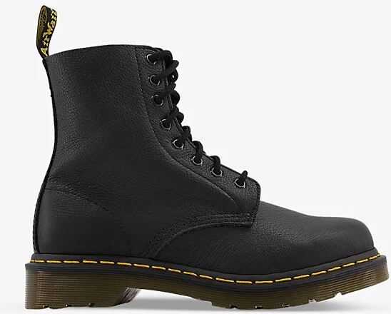 Womens Black Virginia 8-Eyelet Leather Boots Eur 36 / 3 Uk Women