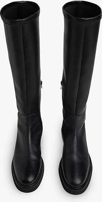 Womens Black Whistles Knee-High Stretch Leather-Blend Boots Eur 37 / 4 Uk Women - Image 2