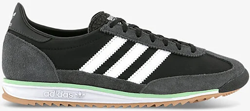 Womens Black White Carbon Sl 72 Leather Low-Top Trainers 6