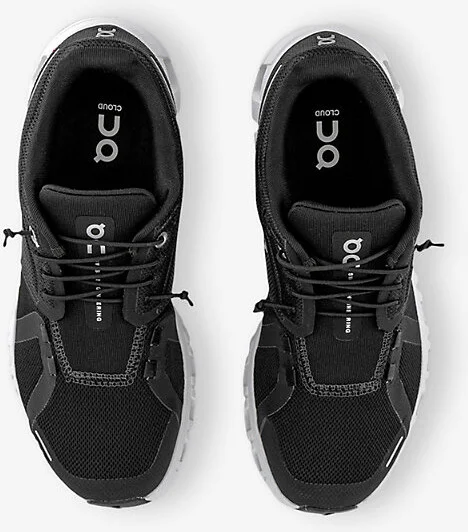 Womens Black White F Cloud 6 Mesh Low-Top Trainers 5 - Image 2