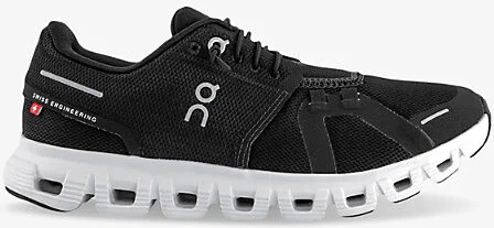 Womens Black White F Cloud 6 Mesh Low-Top Trainers 5