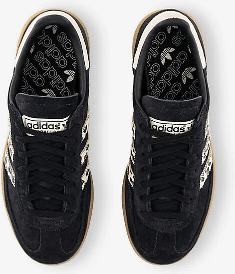Womens Black Wonder Leopard Whi Handball Spezial Suede Low-Top Trainers Eur 36.5 / 3.5 Uk Women - Image 2