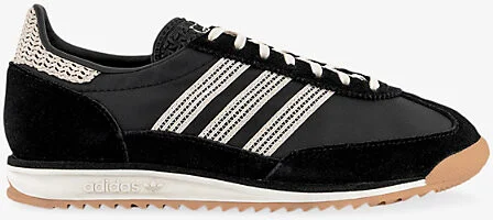 Womens Black Wonder White Offwh Sl 72 Suede and Mesh Low-Top Trainer 5