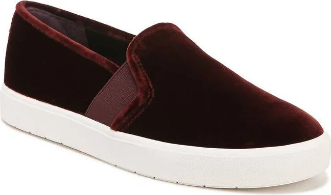 Women's Blair Velvet Sneakers In Pinot