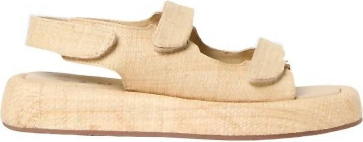 Women's Blaise Platform Sandal In Natural Raffia