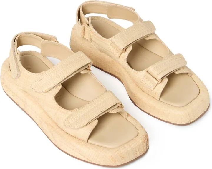 Women's Blaise Two Band Platform Sandal In Natural
