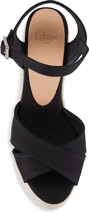 Women's Blaudell 115MM Espadrille Wedge Sandals - Black - Size 5 - Image 5