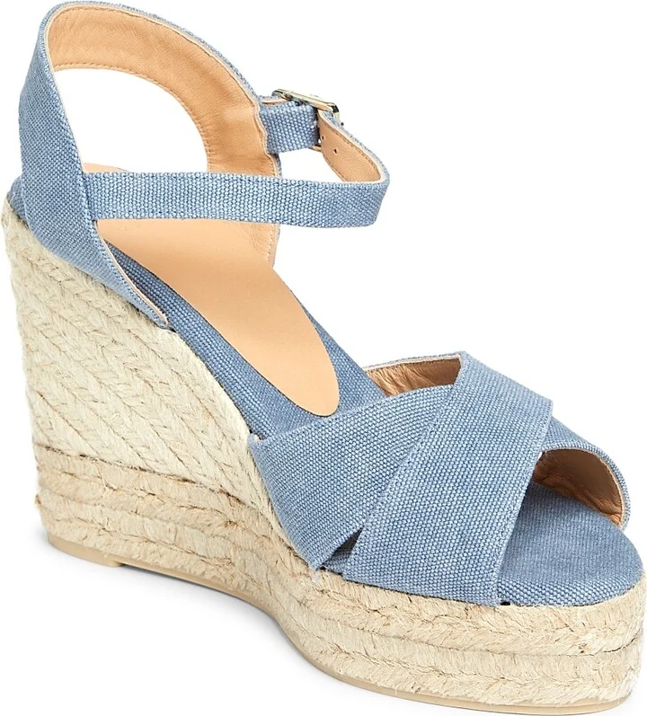 Women's Blaudell 115MM Espadrille Wedge Sandals - Black - Size 5 - Image 7