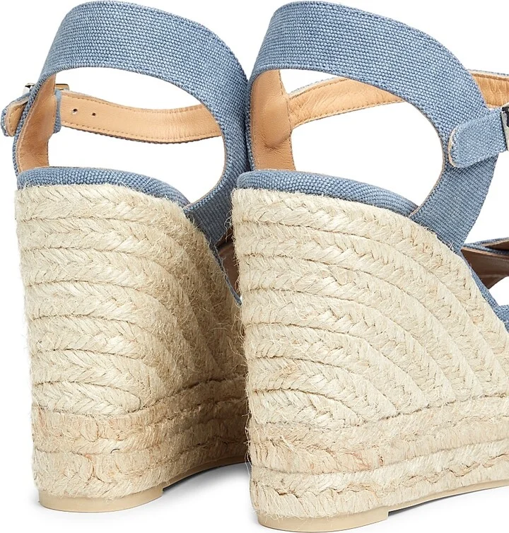 Women's Blaudell 115MM Espadrille Wedge Sandals - Black - Size 5 - Image 8