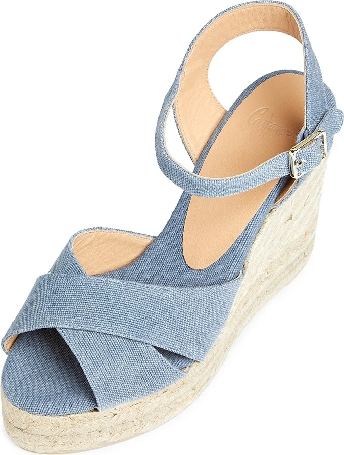 Women's Blaudell 115MM Espadrille Wedge Sandals - Black - Size 5 - Image 9