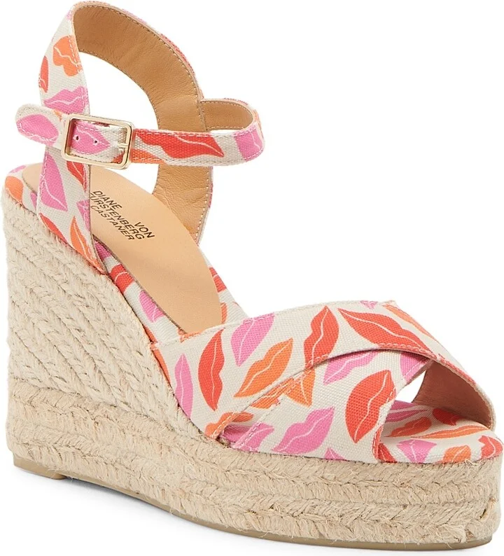 Women's Blaudell DVF Wedge Espadrilles - Rose Multi - Size 5 - Image 2