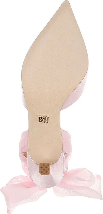 Women's Blaze 75MM Satin Ankle-Wrap Pumps - Blossom - Size 5 - Image 6