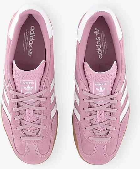 Womens Bliss Lilac White Gum Gazelle Indoor Suede Low-Top Trainers Eur 37.5 / 4.5 Uk Women - Image 2