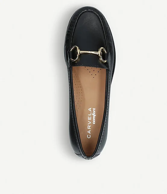 Womens Blk/Other Click Leather Loafers Eur 37 / 4 Uk Women - Image 2