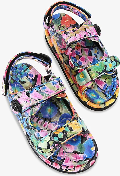 Womens Blk/Other Orson Quilted Leather Sandals Eur 41 / 8 Uk Women - Image 2