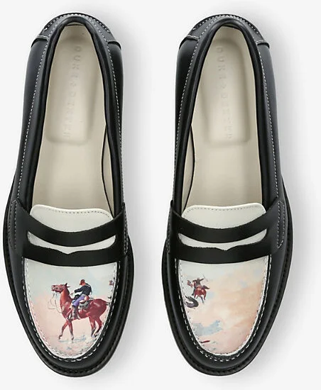 Womens Blk/Other Wilde Advanced Guard Leather Loafers Eur 40 / 7 Uk Women - Image 2