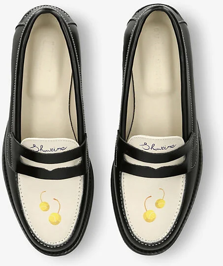 Womens Blk/Other Wta Leather Loafers Eur 38/5 Uk Women - Image 2
