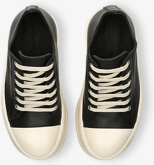 Womens Blk/White Mega Bumper Leather Low-Top Trainers Eur 37.5 / 4.5 Uk Women - Image 2
