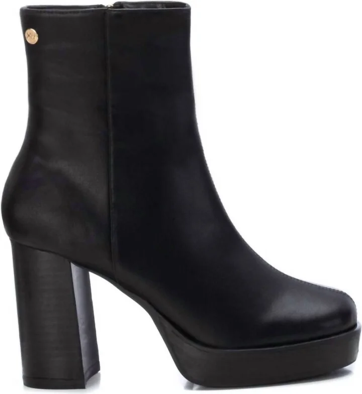 Women's Block Heel Booties In Black