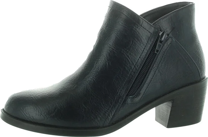 Womens Block Heel Manmade Ankle Boots