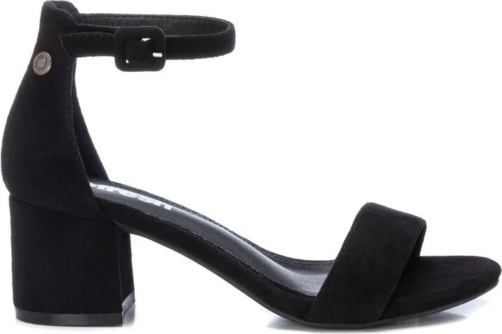 Women's Block Heel Suede Sandals By XTI