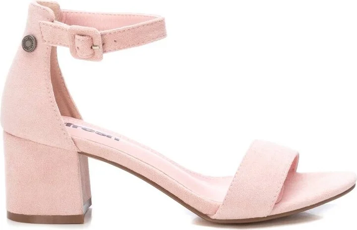 Women's Block Heel Suede Sandals GO By XTI