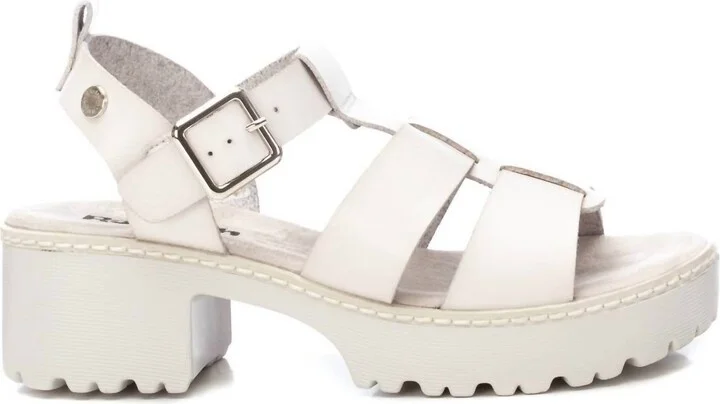 Women's Block Heeled Sandals In Ice