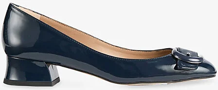 Womens Blu-Iris Cici Buckled Patent Leather Courts Eur 40 / 7 Uk Women