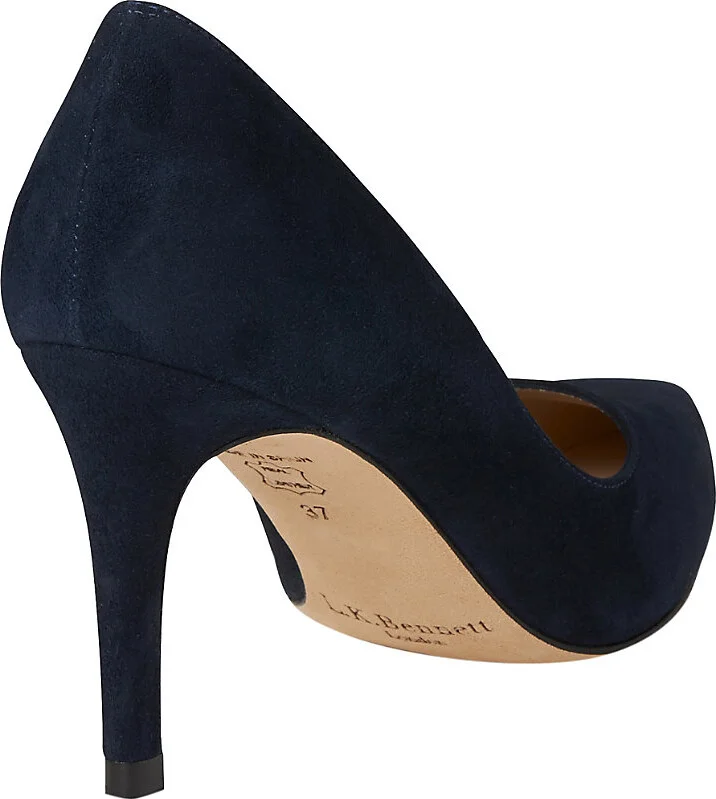 Womens Blu-Navy Floret Suede Court Shoe Eur 37 / 4 Uk Women - Image 2