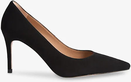 Womens Blu-Navy New Floret Suede Pointed-Toe Courts Eur 39 / 6 Uk Women