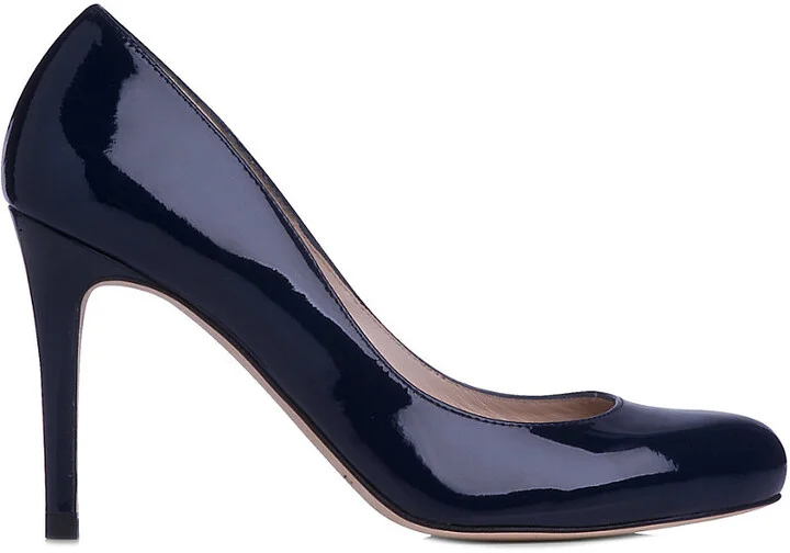 Womens Blu-Navy Stila Patent-Leather Courts Eur 41 / 8 Uk Women