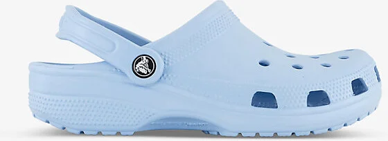 Womens Blue Calcite Classic Brand-Embossed Rubber Clogs Eur 37 / 4 Uk Women