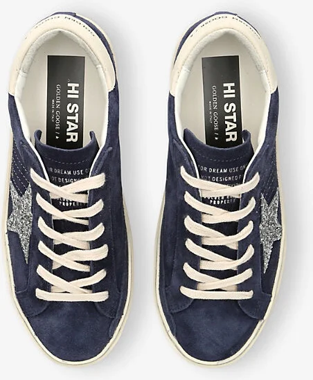 Womens Blue/Drk.C Hi Star 82811 Suede Low-Top Trainers Eur 41 / 8 Uk Women - Image 2