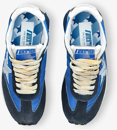 Womens Blue/Drk.C Running Marathon 50738 Suede and Mesh Low-Top Trainers Eur 39 / 6 Uk Women - Image 2