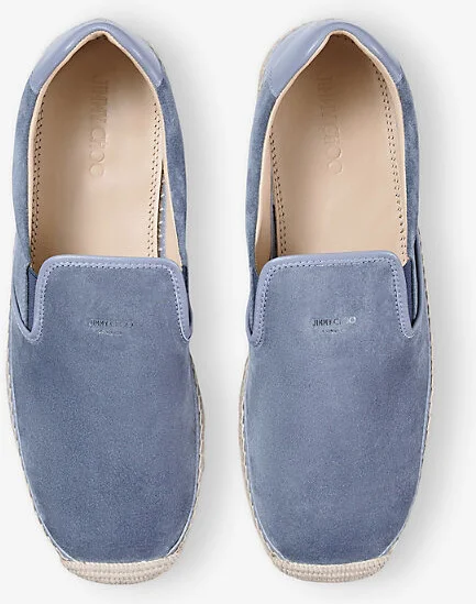 Womens Blue Haze Ivan Velvet Suede Espadrilles Eur 43 / 9 Uk Men - Image 2