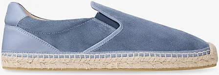 Womens Blue Haze Ivan Velvet Suede Espadrilles Eur 43 / 9 Uk Men
