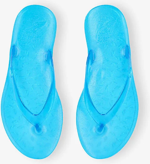 Womens Blue Jelly Rubber Sandals Eur 38/5 Uk Women - Image 2
