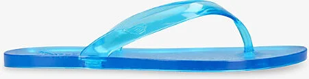 Womens Blue Jelly Rubber Sandals Eur 38/5 Uk Women