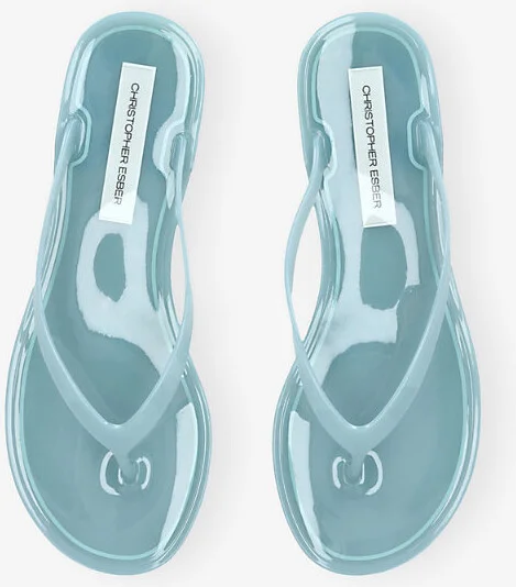 Womens Blue Jo PVC Sandals Eur 41 / 8 Uk Women - Image 2