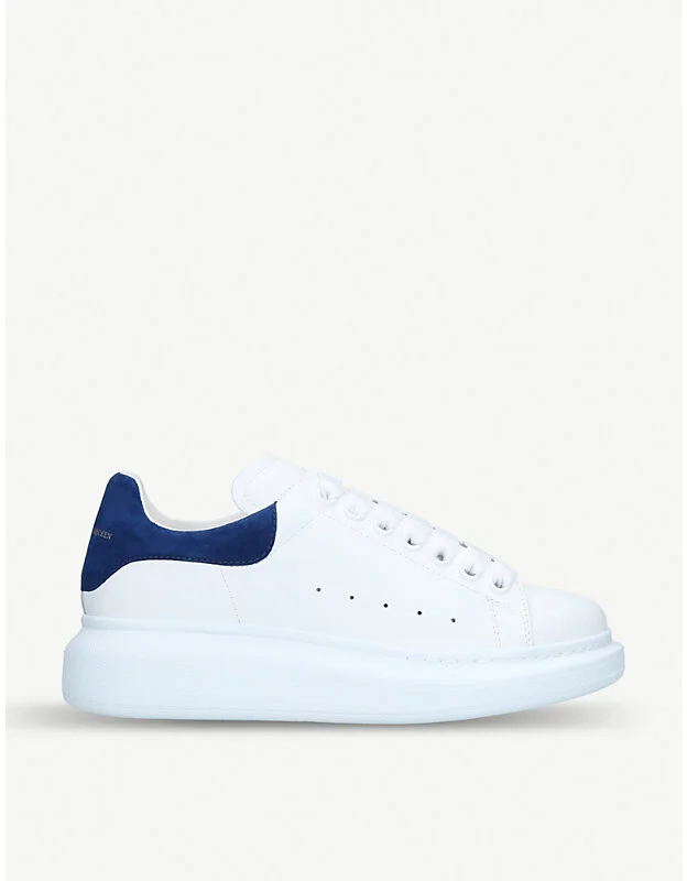 Womens Blue Other Women's Show Leather Platform Trainers Eur 34 / 1 Uk Women