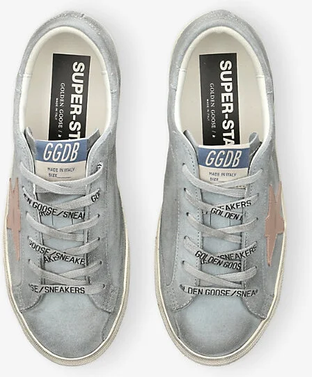 Womens Blue/Pal.C Super Star Suede Low-Top Trainers Eur 37 / 4 Uk Women - Image 2