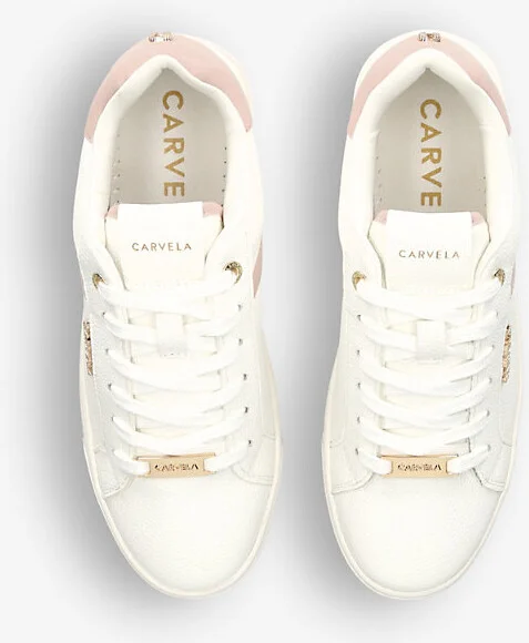 Womens Blush Daze Leather Low-Top Trainers Eur 41 / 8 Uk Women - Image 2