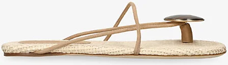 Womens Blush Doma Stoned Woven Sandals Eur 41 / 8 Uk Women