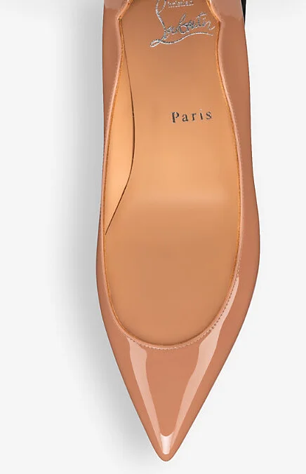 Womens Blush Hot Chickita Pointed-Toe Patent-Leather Pumps Eur 40 / 7 Uk Women - Image 2
