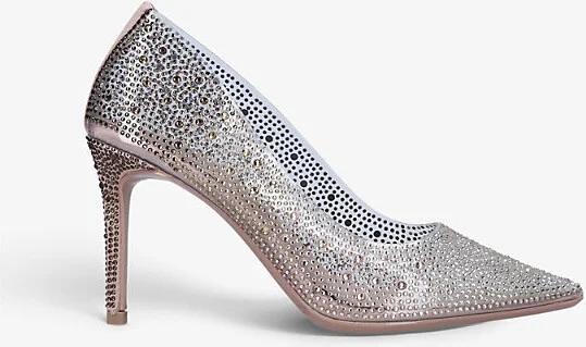 Womens Blush Lovebird Crystal-Embellished PVC Courts Eur 39 / 6 Uk Women