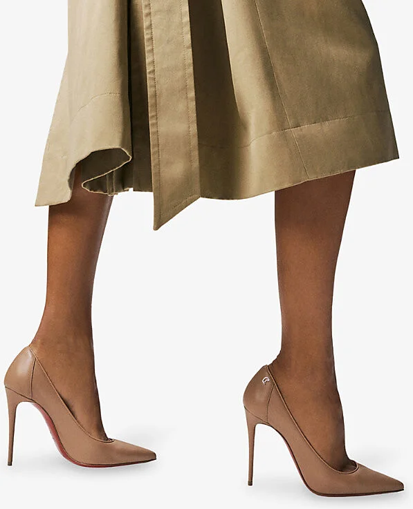 Womens Blush Sporty Kate 100 Nappa-Leather Courts Eur 39 / 6 Uk Women - Image 3