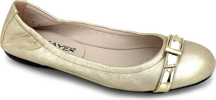 Women's Blv Ballet Shoe In Gold