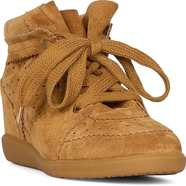 Women's Bobby Suede High-Top Sneakers - Black - Size 5 - Image 6