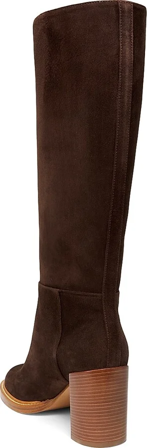 Women's Bocca 75MM Suede Boots - Chocolate - Size 7.5 - Image 3